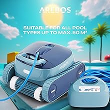 4260627428526_Vollautomatischer Schwimmbadreiniger für Pools Poolroboter mit APP